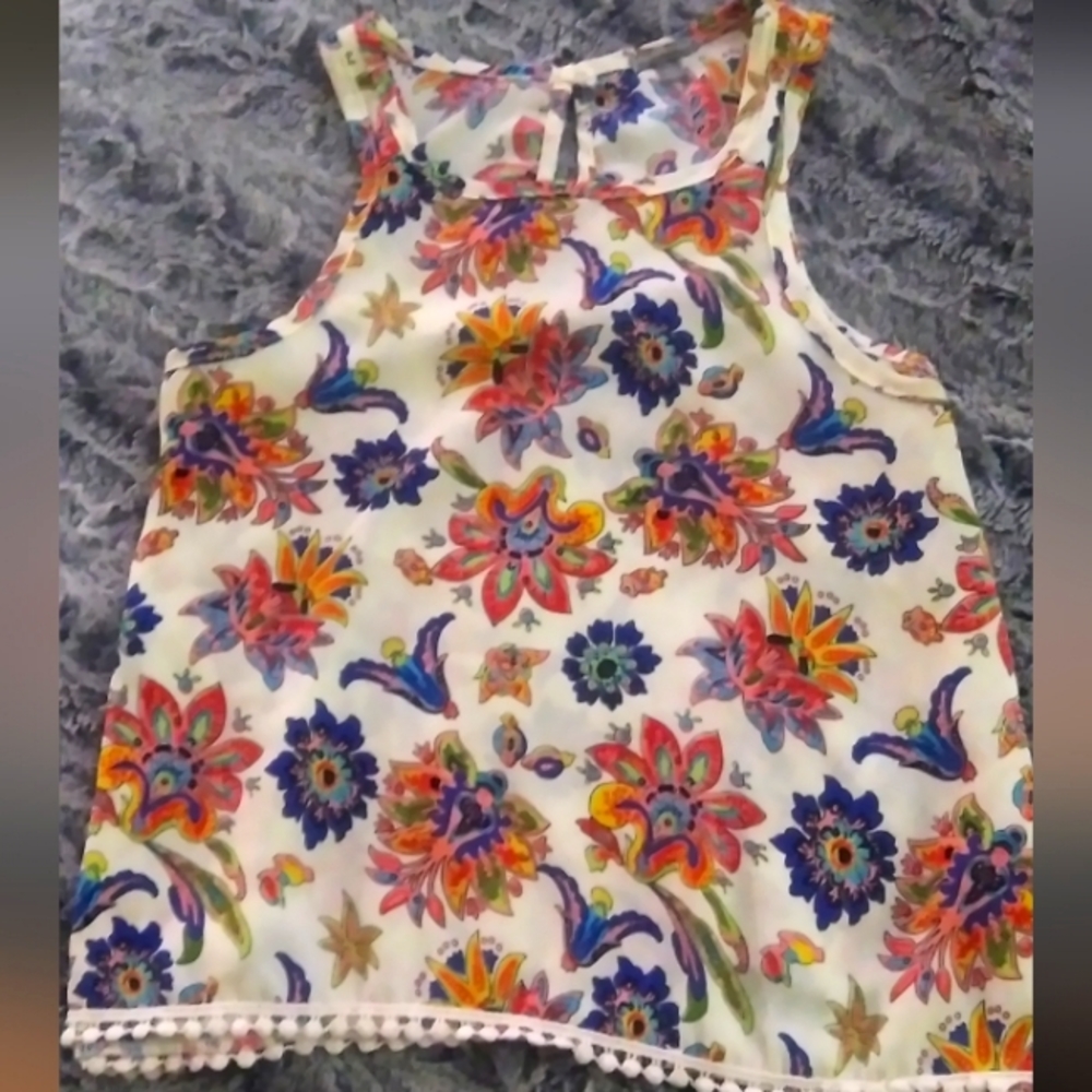 Flower print top